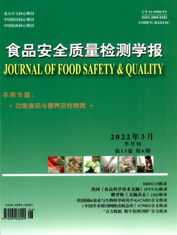 食品安全质量检测学报杂志